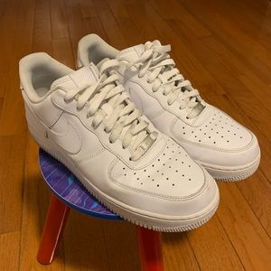 Mens All White Air Forces